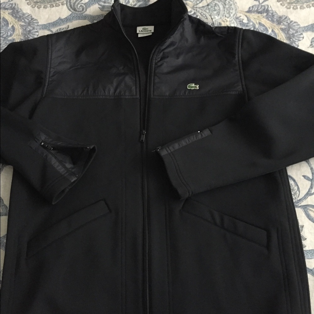 Men’s lacoste black jacket size 5